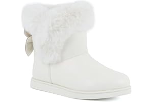 Juicy Couture Women's Slip On Winter Snow Boots Warm & Insulated Fur Lining Comfortable Fashion Booties