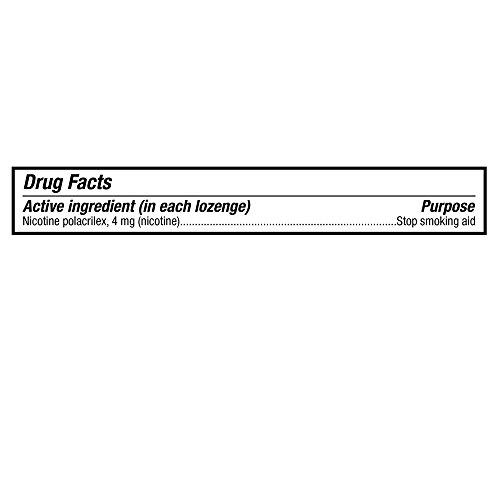 Basic Care Mini Nicotine Polacrilex Lozenge, 4 mg (nicotine), Stop Smoking Aid, Mint Flavor, 135 Count