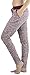 ToBeInStyle Women's Heathered French Terry Jogger Pants - Burgundy - Large