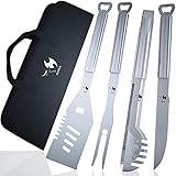 Kona BBQ Grill Tools Set With Case - 18