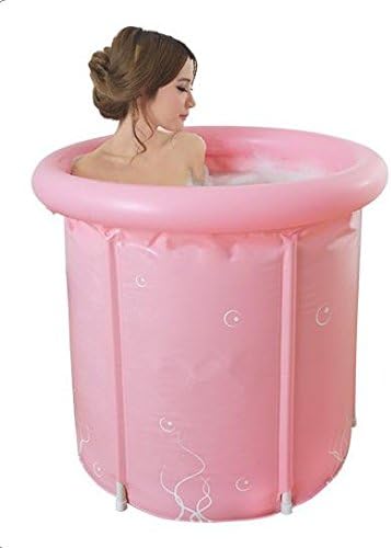 Adult bath PVC barrel folding sauna bathing for children, plastic barrel , pink , 6070cm