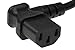 SF Cable 10ft Right Angle NEMA 5-15P to IEC 320 C13 Standard Power Cord, 18AWG Heavy-Duty AC Power Cable