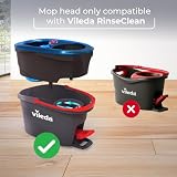 Vileda Rinse Clean Spin Mop Head Refill Microfibre Stubborn Dirt Machine view 2