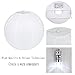 Gesentur Paper Lanterns, 10 Packs 12 Inch White Round Paper Lanterns + 20 Packs White LED Party Lights Perfect for Wedding Decorations, Reception, Crafts and Party Lights (White), Easy to Assemble