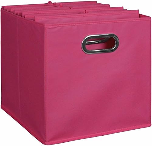 Niche Cubo Foldable Fabric Cube Storage Bins, Set of 6 (Pink)