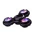 New LED Hand Spinner Fidget Toys, Broloyalty Aluminum Alloy LED Fingertip Gyro Stress Reducer for ADD / ADHD / Anxiety and Autism (Tri-black)