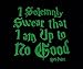 Harry Potter Solemnly Swear Boys Graphic Tee (8), Black