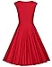 MUXXN Women's 1950s Retro Vintage Cap Sleeve Party Swing Dress