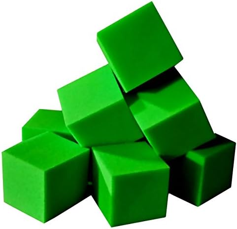 Isellfoam Foam Pits Cubes/Blocks 1000 pcs. (Lime Green) 5"x5"x5" Flame Retardant Foam Blocks for Skateboard Parks, Gymnastics Companies, Trampoline Arenas, CertiPUR-US Certified Foam, Made in USA