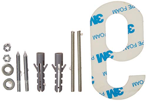 PEELCO Silver Stainless Steel Floating Address Numbers for Houses 3", Acrylic Backing, 3M Double Sided Tape, Hardware Included, 6 - Thumbnail 6