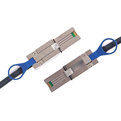 Mefore External 26 Pin Mini SAS SFF-8088 to Mini SAS 4X SFF-8088 Data Cable Male Cord Server Raid Cable (13.2FT)