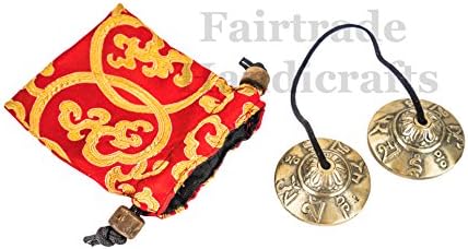 Tibetan brass tingsha cymbals from Nepal
