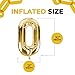 Gold Chain Link Party Balloon Decorations - 90s Party Theme Arch Linking Prop With 7 Large Balloons for a Hip Hop Graffiti Photo Booth Backdrop Display