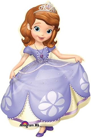 Anagram Sofia The First Pose Supershape Foil Balloon, 35", Multicolored