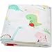 LifeTree Baby Swaddle Blanket Unisex Swaddle Wrap Soft Silky Bamboo Muslin Swaddle Blankets Neutral Receiving Blanket for Boys and Girls, Large 47 x 47 inches Dinosaur Print