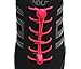 StoutGears Reflective No Tie Shoelaces Lock System - Elastic Shoelaces for Sneakers (1 Pair) (Pink)