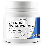 Nutricost Creatine Monohydrate 500G - 100 Servings, 5000mg Per Serv - Pure Micronized Creatine Monohydrate