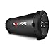 AXESS SPBT1041 Portable Thunder Sonic Bluetooth Cylinder Loud Speaker with Built-In FM Radio, SD Card, USB, AUX Inputs in Silver