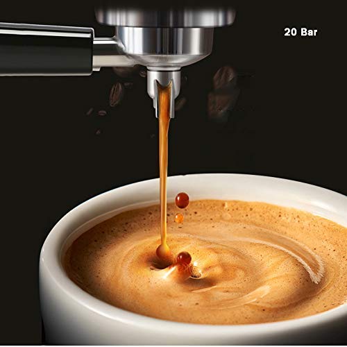 YQGOO Frisch gemahlene Kaffeemaschine Einknopf-Espressomaschine Automatisches Reinigungssystem 20bar 2l 300g… – Bild 6