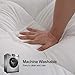 FAIRYLAND Queen Mattress Topper Bed Pillow Top Cooling Mattress Pad Cover Cotton with Snow Down Alternative Fill(8-21 Inch Deep Pocket)