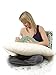 Moonlight Slumber Butterfly Breastfeeding Pillow with Removable Hypoallergenic, 100 Percent Organic Cotton Natural-Colored Case