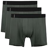 David Archy 3 Pack Men's Athletic Sur-Dry Tech Mesh Sports Boxer Briefs(XL, Dark Gray)