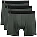 DAVID ARCHY Men's 3 Pack Quick Dry Polyester Boxer Briefs Underwear(XL, Dark Gray)