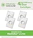 Crucial Vacuum Replacement Vacuum Filters - Compatible with Part # LE-2100, Fits Models C141A, C141F, C152b, C101A, C101G, C101H, C101J, C101L, C102A, C102D - (4 Pack)