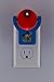Projectables Mouse Clubhouse Plug-in LED Night, Light Sensor, Disney Characters Mickey, Goofy, Donald Image on Ceiling, Wall, or Floor, Red/Blue, 11743, Mutli