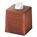 mDesign Facial Tissue Box Cover/Holder for Bathroom Vanity Countertops - Brown