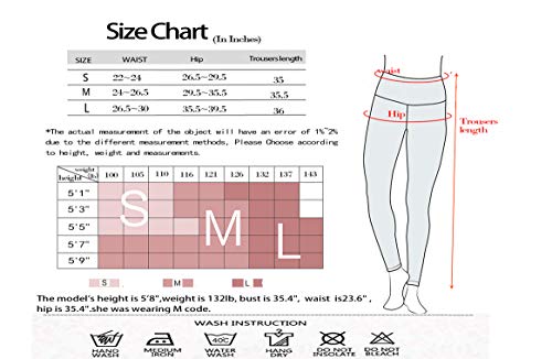 Women's High Waist Seamless Leggings Ankle Yoga Pants Squat Proof Workout Tight Pink - Thumbnail 5