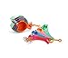 chéri d'amour Cute Fish Measuring Cups & Spoons Set – Stackable Animal Set for Kids & Adults Measures Dry and Liquid Ingredients Kitchen Gadget for Baking Cooking, BPA Free Dishwasher Safe