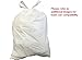 Plasticplace 4 - 6 Gallon White Drawstring Bags, 100% Prime Material, 17x20, 0.7 Mil, 200/Case