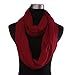HDE Women's Sheer Infinity Scarf Soft Lightweight Loop Scarf (Maroon)