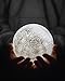 KITTY KIDO - 3D Printed Moon Lamp 16 Colors, Dimmable with Remote&Touch Control (5.9 Inches), USB Rechargeable, Favorite for Kids and Home Decorative Gifts, Moon Light Dinner