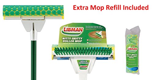 Libman nitty gritty roller mop with extra mop refill