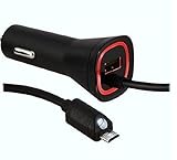 Encased EN5991 Dual 2.1A Car Charger with Micro USB Flashlight Cable