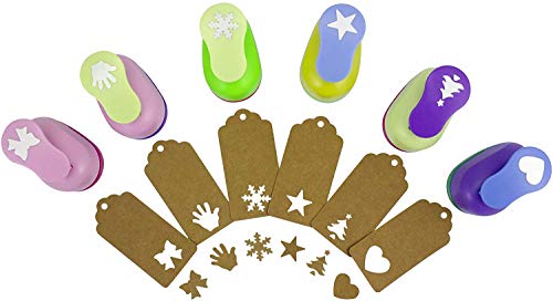 BeGrit Paper Punches Set Pugni Artigianato Decorativo frese per Biglietti creazione Scrapbook DIY Christmas Festival Fiore di ciliegio