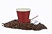 Golden Spoon Quality Disposable Hot Coffee Insulated Cups 50 Pack – Stylish Contemporary Ripple Design - Perfect For Coffee Shops And Bars (12 oz, Red Design)