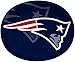 Creative Converting Officially Licensed NFL Oval Paper Platters, 8-Count, New England Patriots