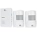 1byone Wireless Driveway Alert, Infrared Motion Sensor with 1 Plug-in Receiver and 2 Sensors