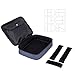 BAGSMART Double Layer Travel Universal Cable Organizer Cases Electronics Accessories Storage Bag for 10.5'' iPad Pro, iPad air, Charger, Kindle, Blue