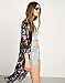 Akery Women's Floral Chiffon Kimono Cardigan Blouse Beach Cover up