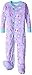 New Jammies Little Girls' Toddler Zippered Footie Pajamas, Snow Owl Girls, 3T