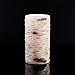 Enpornk Flameless Flickering LED Candles with Birch Bark Effect - Set of 9 Battery-Operated Real Wax Pillar Candles with 10-Key Remote Control - 2/4/6/8 Hour Timer