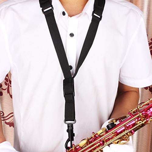 1PC Adjustable Saxophone Sax Nylon Neck Strap with Hook Clasp Shoulder Strap Sax Sling Part Accessories