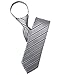 H2H Mens Comfortable Zipper Shine Stripe Patterned Neck Tie Gray OneSize (KMANT0104)