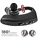 Bluetooth Headphone Larnn HandsFree Wireless Earbuds Bluetooth V4.2 with Noise Cancelling Mic for Business Office Driving Sports 270° Free Adjustable Earbuds Painless Wearing-Blackthumb 2