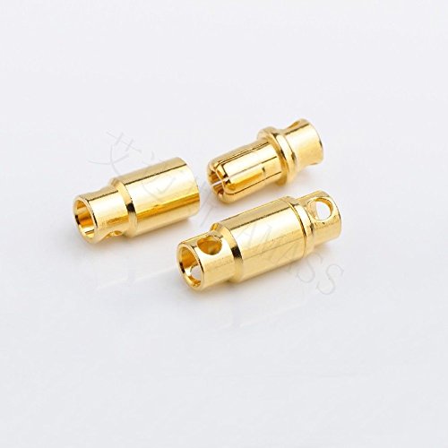 Lot( 5) 8.0mm Male Female Bullet Connector Plug Heavy Duty for RC Lipo- Amass Power Wire Connectors