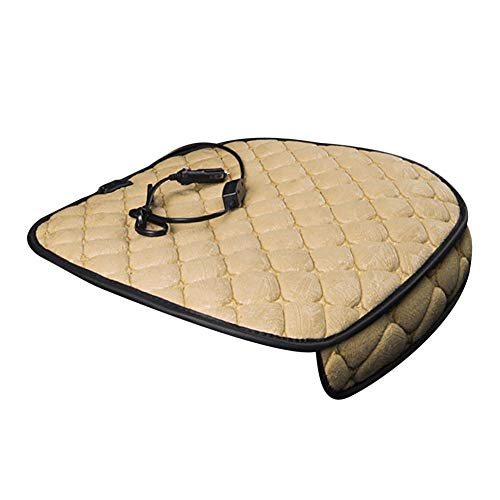 PER Car Seat Heating Pad Cushion Vehicle Seat Heater Adjustable Temperature With Cigarette Lighter Plug For Winter 52×45 CM